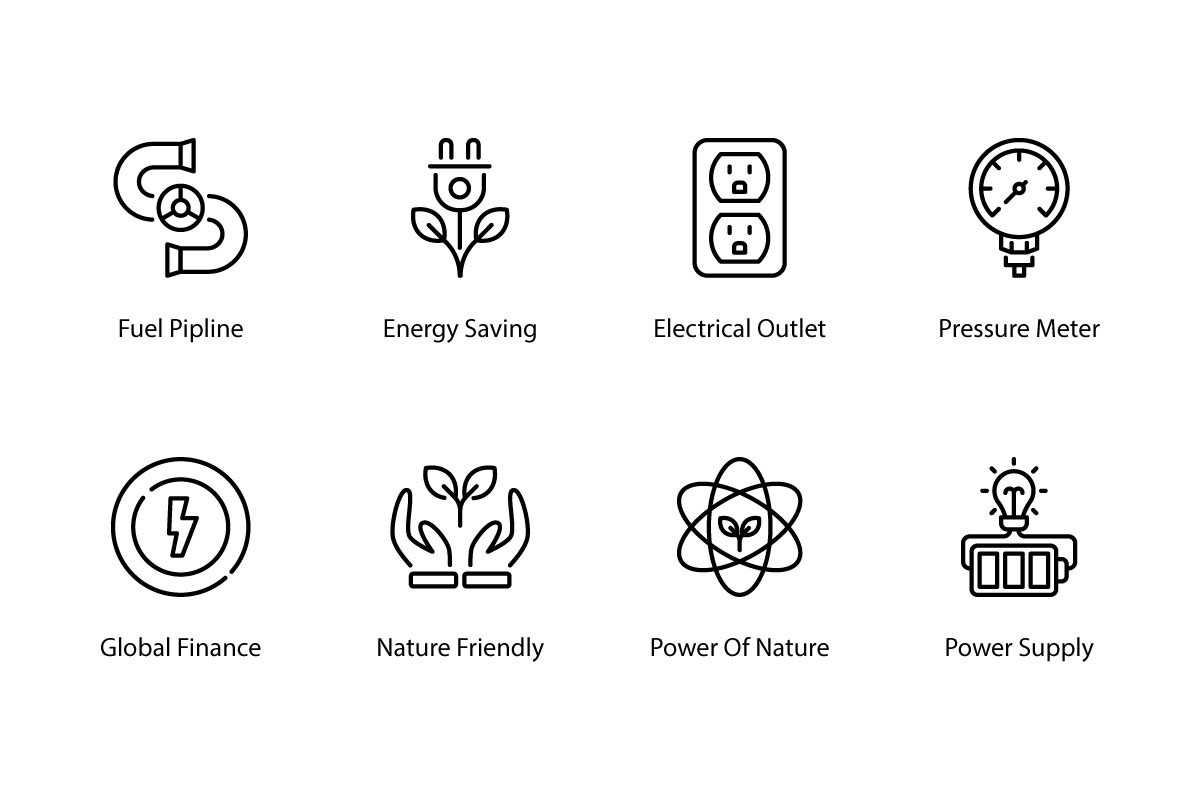 64 Power And Energy icons, an Outline Icon by vectorstank (Photo 8 of 10)