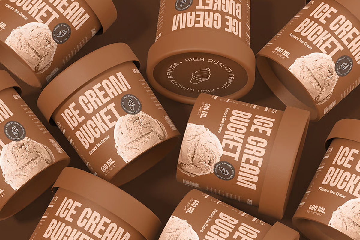 Ice Cream Cup Mockup, a Cups & Container Mockup by graphicsauce (Photo 4 of 4)