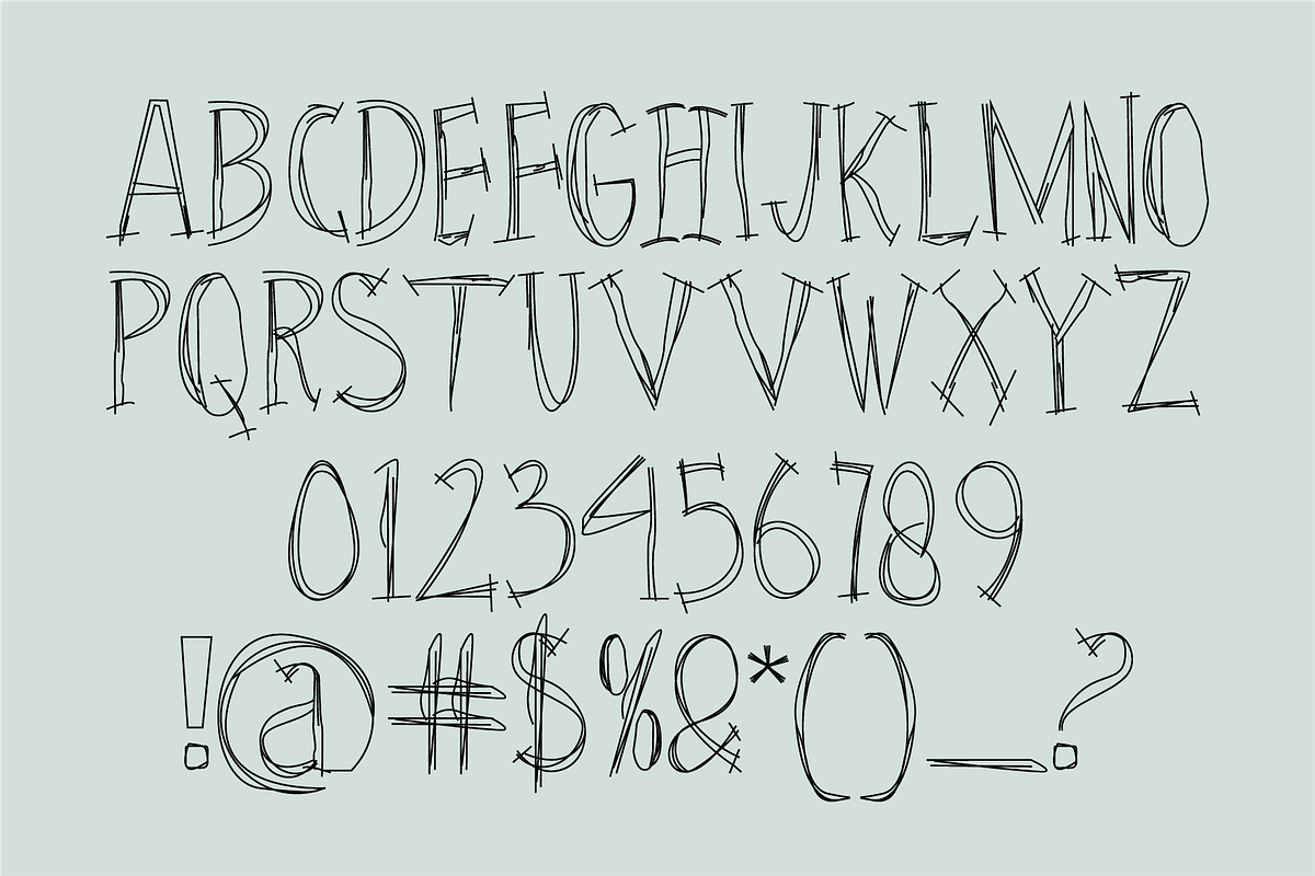 Mireth a Scribble Font, a Handwritten Font by Berdansabersama (Photo 2 of 8)