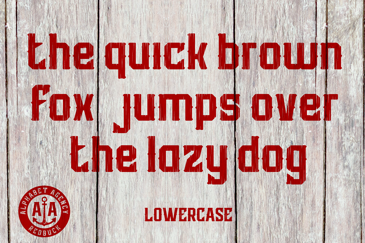Redbuck Font, a Font by Alphabet Agency (Photo 2 of 5)