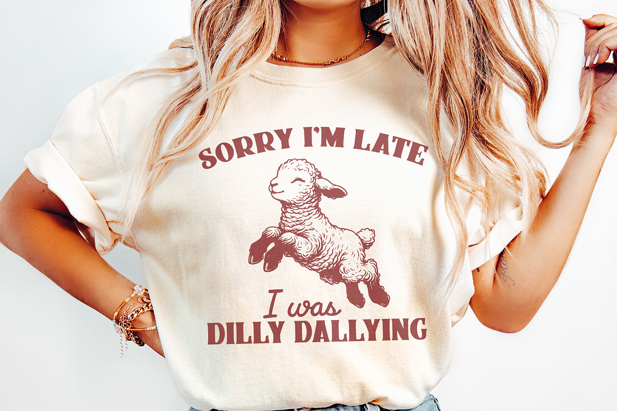 Sorry I'm Late I Was Dilly Dallying, an Illustration by SharpMarketplace (Photo 2 of 9)