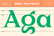 Jiftan - 12 Retro Family, a Serif Font by Dharmas Foundry (Thumbnail 3 of 15)