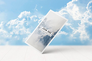 Vertical Business Card Mockup