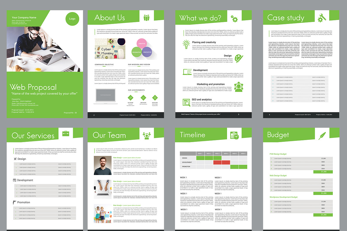 Business Web proposal, a Stationery Template by Graphicalark (Photo 3 of 4)