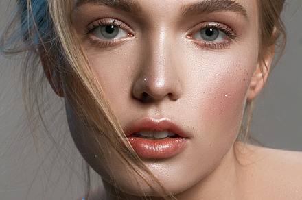Portrait of a girl with wet makeup containing adult, attractive, and, a Beauty & Fashion Photo by BUTKO Magazine