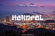 Hakorel - Korean Font, a Sans Serif Font by Dhabee (Thumbnail 1 of 8)