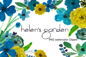 Watercolor Clipart Flowers