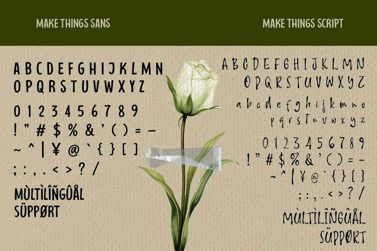 Make Things - Font Duo Typeface, a Sans Serif Font by Afkari Studio (Photo 2 of 10)