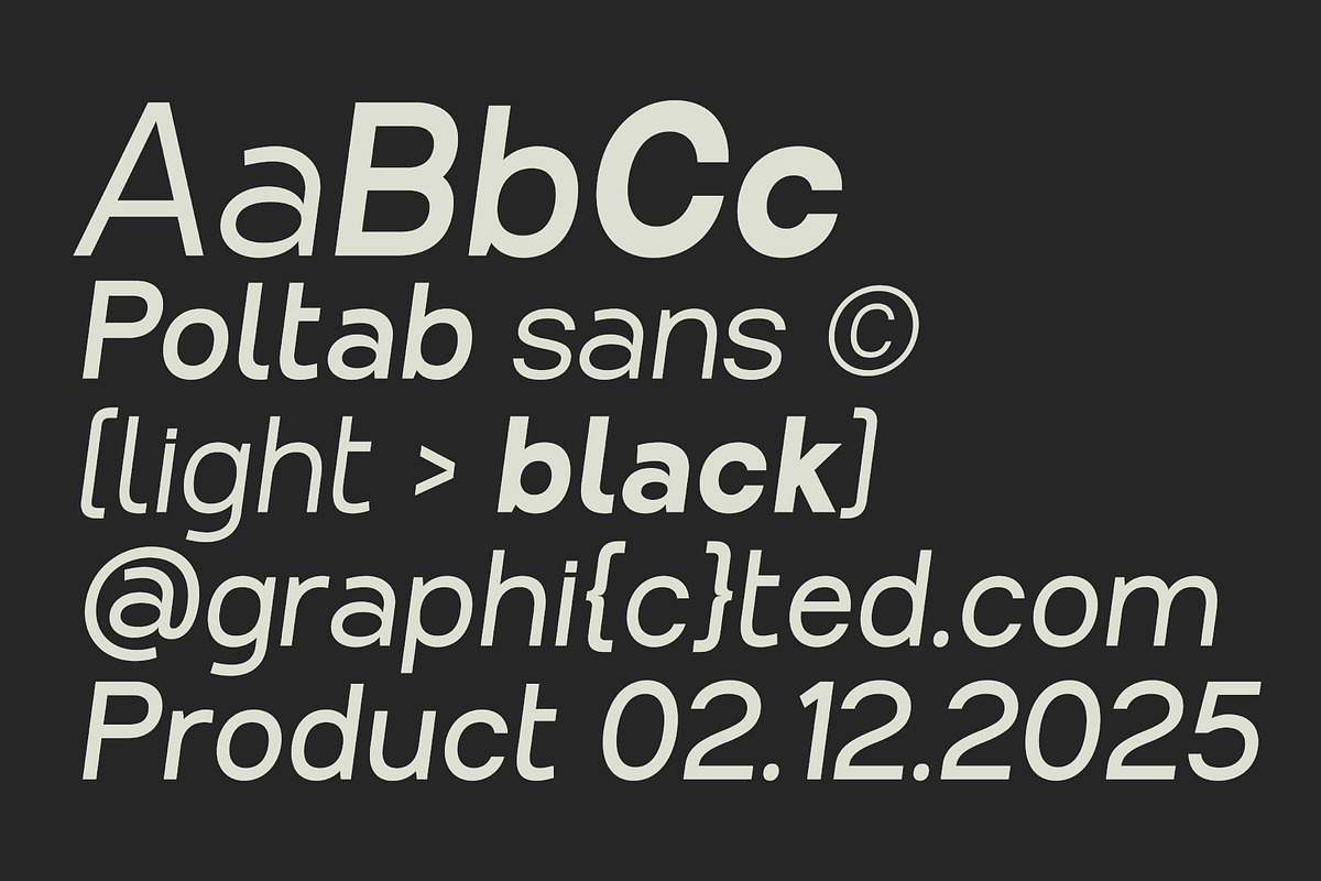 Poltab Italic, a Sans Serif Font by Glyphminds Studios (Photo 5 of 9)