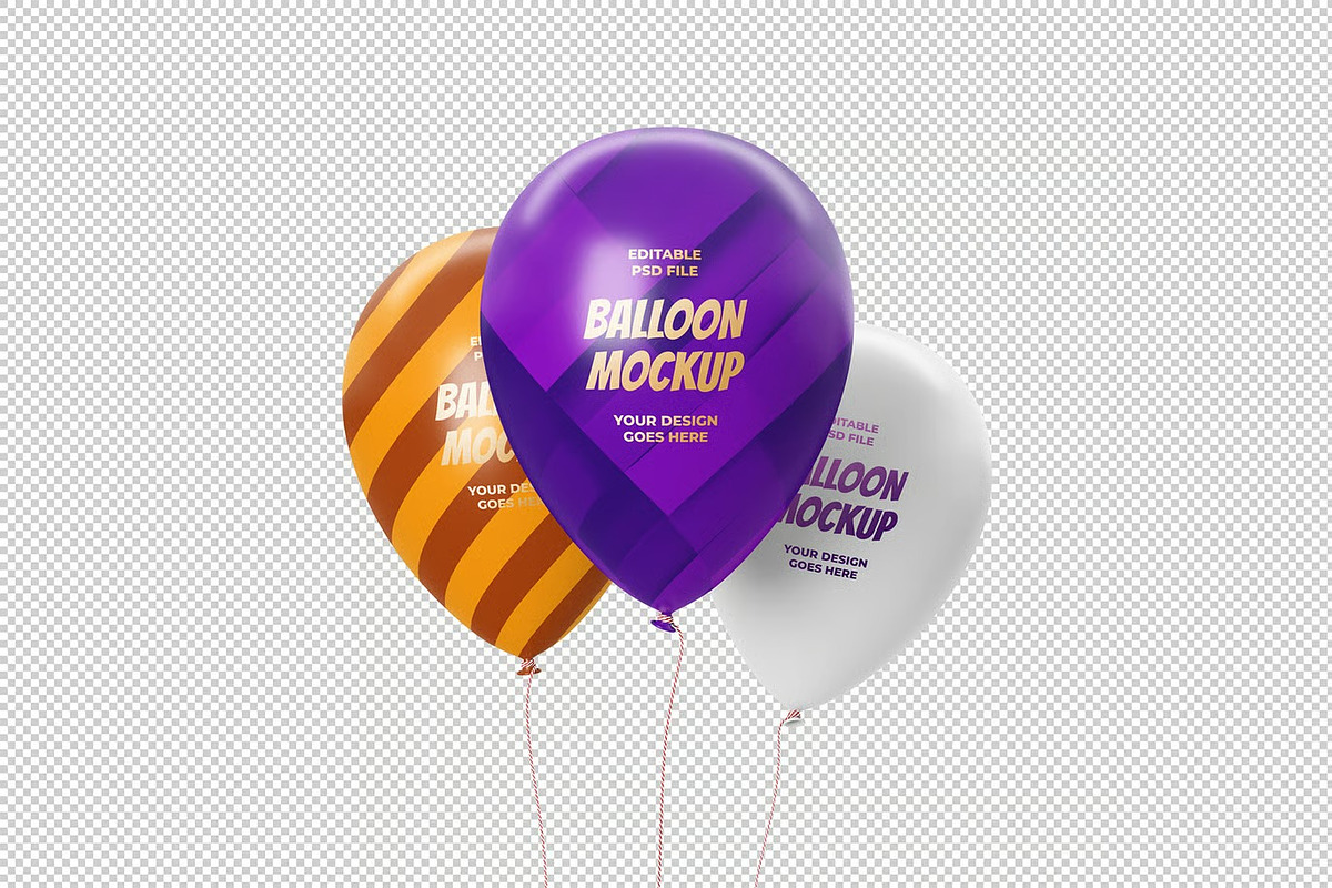 High Resolution Balloon Mockup, a Product Mockup by zpackcreative (Photo 3 of 4)