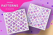 Feminism Patterns Collection, a Pattern Graphic by Alex Blogoodf (Thumbnail 1 of 9)