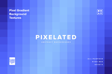 Pixel Gradient Background Textures, a Background Graphic by Creative Veila