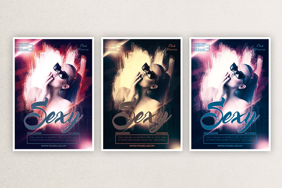 Sexy 3, a Flyer Template by What a Story (Photo 3 of 5)