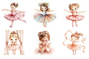 Baby Ballerina Girls PNG, an Illustration by SinaCreation (Thumbnail 5 of 5)