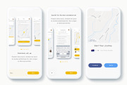 Yunu - Taxi App UI Kit, an App Template by Betush (Thumbnail 4 of 6)