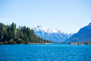 Outdoor landscape in bariloche argen stock photo