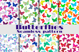 Seamless Patterns With Butterflies