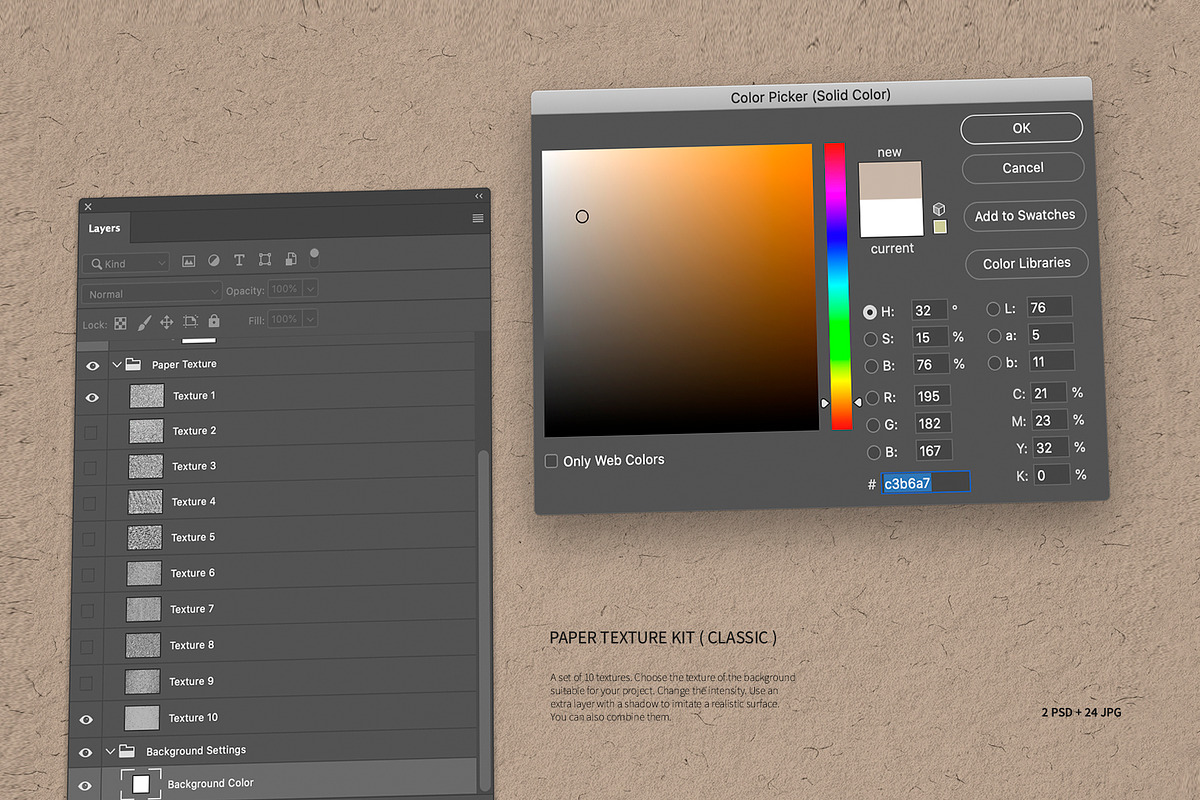 Paper Texture Kit (Classic), a Texture Graphic by Roman Striga (Photo 8 of 9)