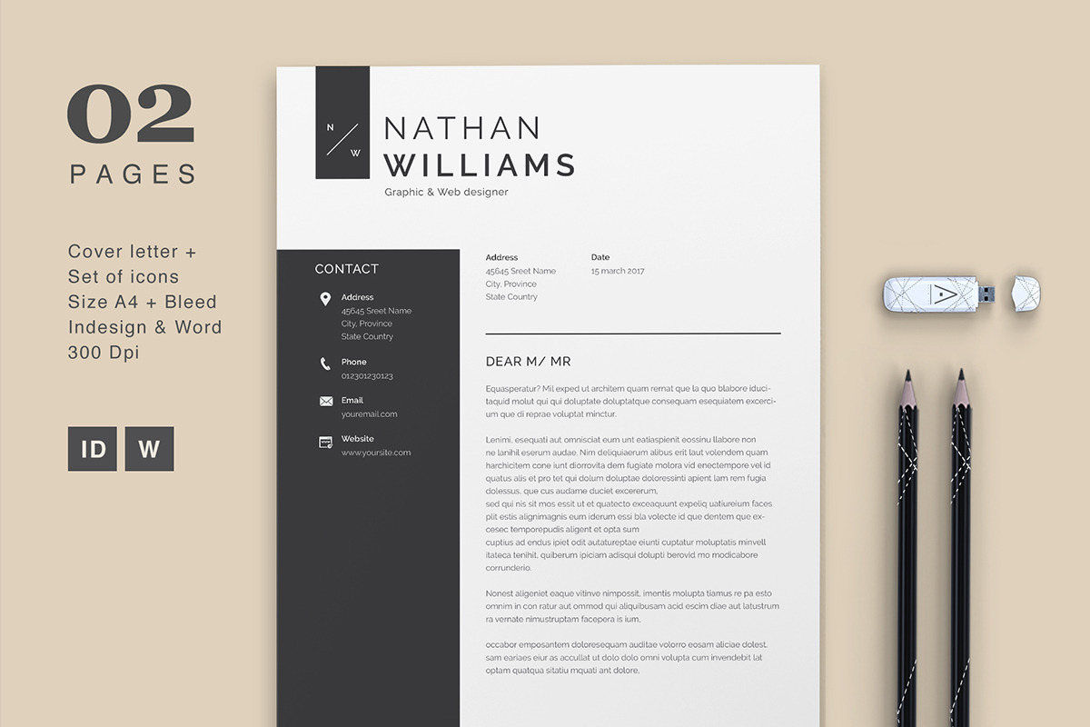 Resume Cv Nathan, a Resume Template by Astut (Photo 4 of 4)