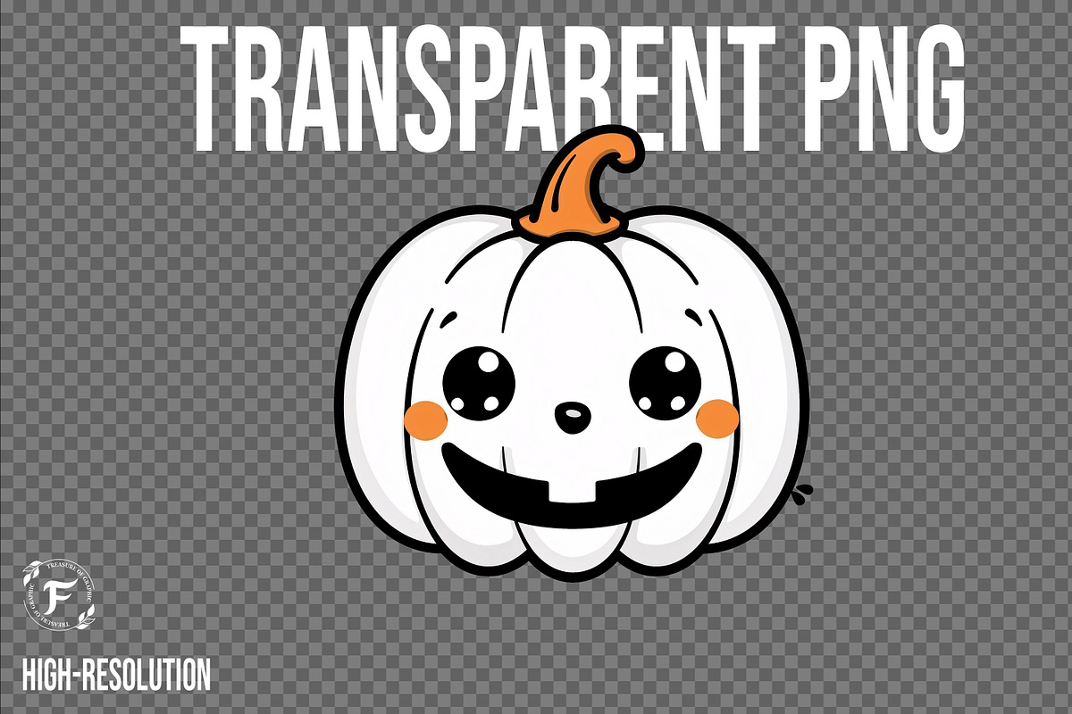 Cute Pumpkin Clipart, a Seasonal Illustration by Forhadx5 (Photo 6 of 9)