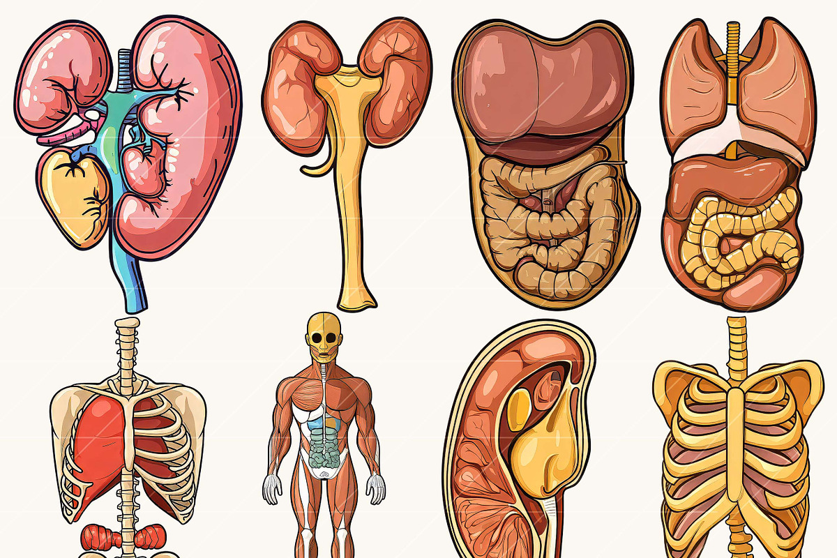 Vector Human Anatomy Clipart, a Person Illustration by Design Scotch (Photo 2 of 9)