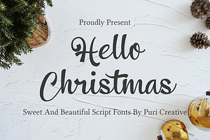 Hello Christmas - Sweet Script Font