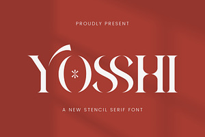 Yosshi - Stencil Serif Font