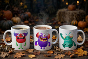 Starry Snugglers - 6 Cute Monsters, a Decorative Illustration by D R A W K M A N (Thumbnail 8 of 9)