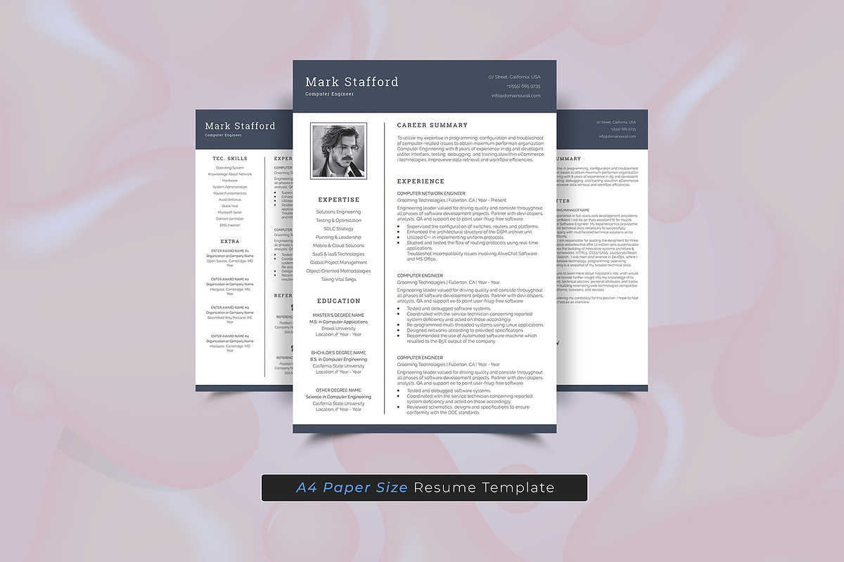 Resume Template, a Resume Template by DesignDevisers (Photo 5 of 10)