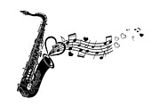 Saxophone Music Love Vector Bundle, an Illustration by Designs_River (Thumbnail 29 of 51)