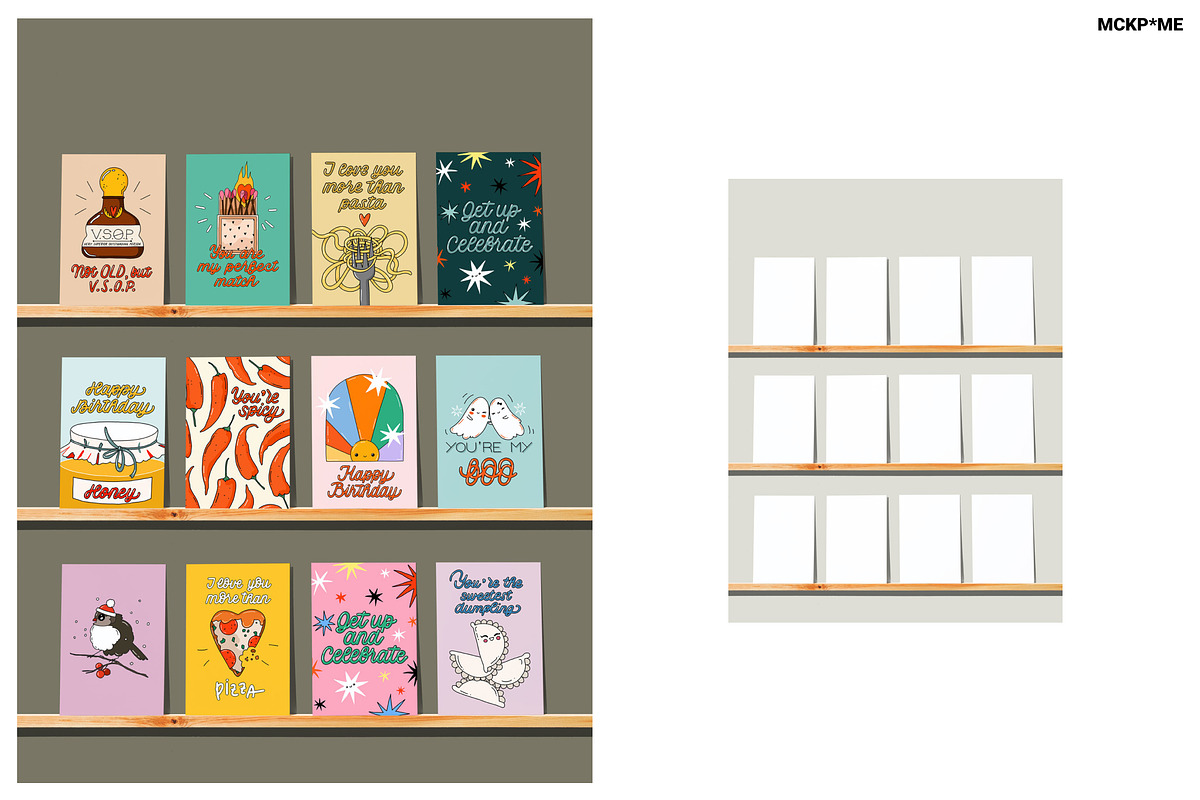 A6/B6/A5 GREETING CARD MOCKUPS, a Merchandise Mockup by MCKP*ME (Photo 9 of 9)