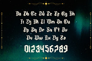 Sinevas - Modern Blackletter Font, a Blackletter Font by Dhabee (Thumbnail 2 of 15)