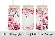 16 oz Libbey Glass Can Flowers, a Graphic by SindyPrintDesign (Thumbnail 8 of 9)