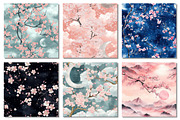 Sakura Digital Paper, Moonlight, a Texture Graphic by Dream Creation (Thumbnail 5 of 7)