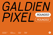 Galdien Rounded Pixel, a Sans Serif Font by Craft Supply Co. (Thumbnail 1 of 8)