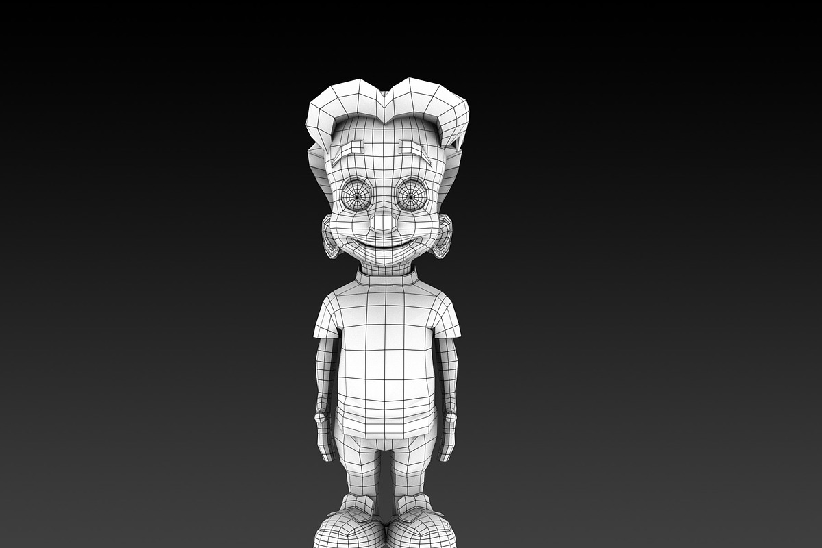Cartoon Boy 3D Model, a Characters & Person 3D Model by HueNestify (Photo 2 of 4)