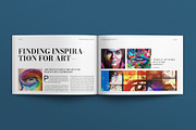 Art Exhibition Magazine Landscape, a Magazine Template by E-Type (Thumbnail 6 of 7)