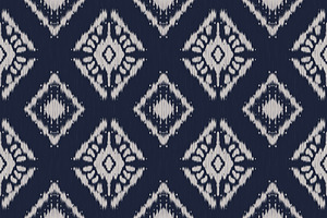 Ikat Boho Tribal Geometric Pattern, a Pattern Graphic by PPEthnicDecorPattern