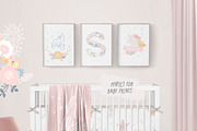 It's a Girl Unicorns and flowers, an Animal Illustration by tatiletters (Thumbnail 6 of 8)