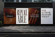 Wide Outdoor Billboard Mockup, an Advertising Mockup by Pitchlook.Studio (Thumbnail 2 of 4)