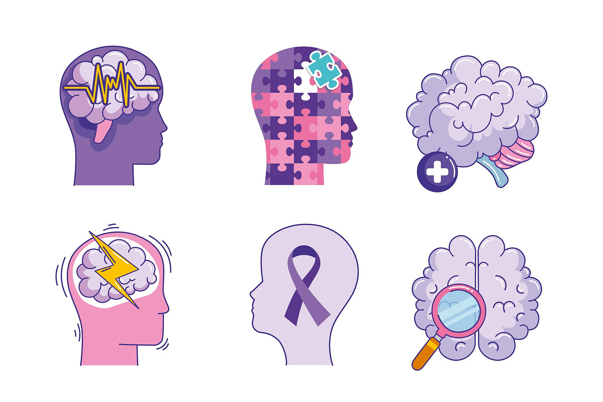 Epilepsy Awareness Illustration Set preview 2