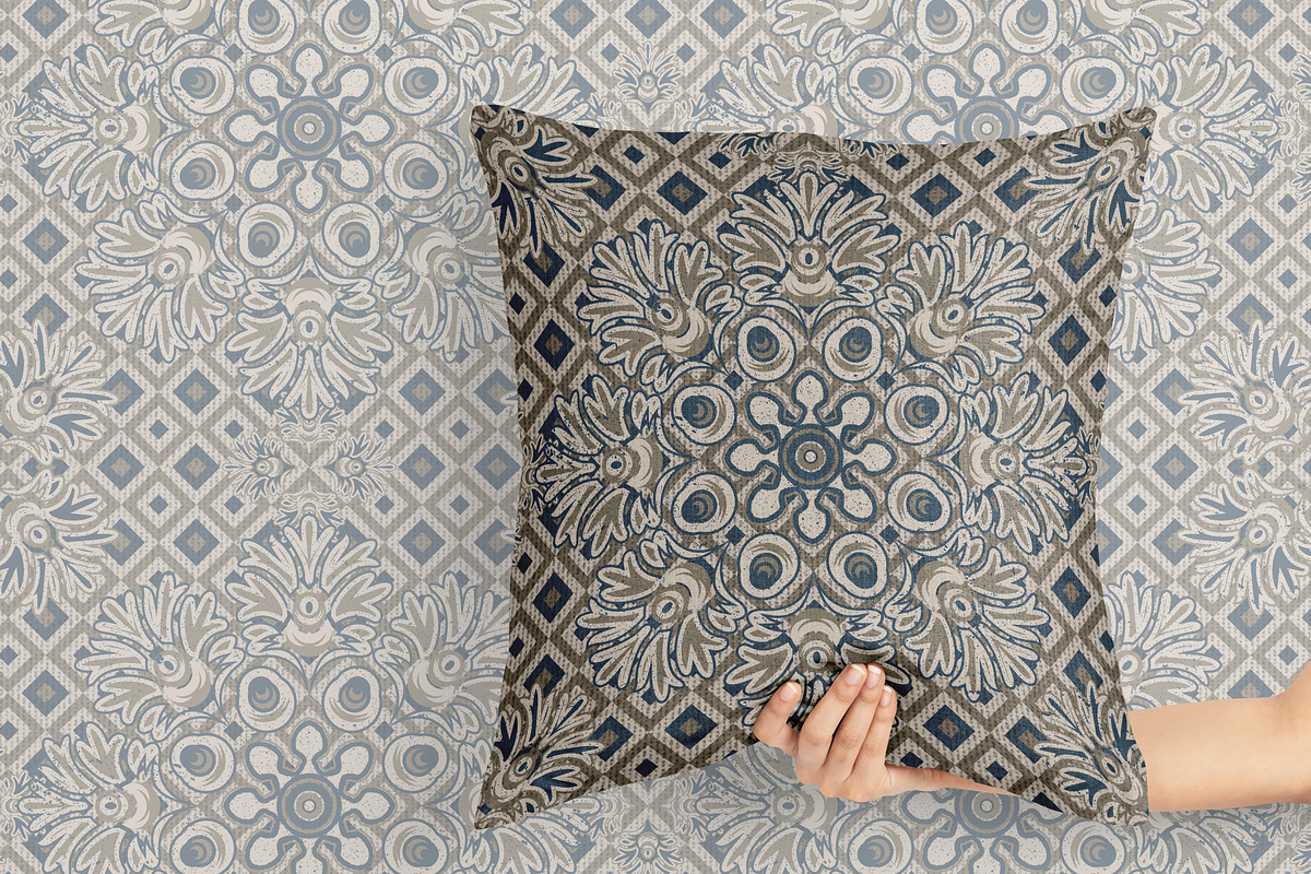 Vintage Floral Ornament, a Pattern Graphic by AAN Seamless Shop (Photo 2 of 4)