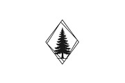 Geometric Pine Tree Emblem Bundle, an Illustration by Creativeshirt (Thumbnail 6 of 31)
