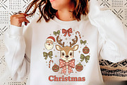 Cute Christmas Reindeer PNG, an Illustration by Libby Wishes (Thumbnail 6 of 6)