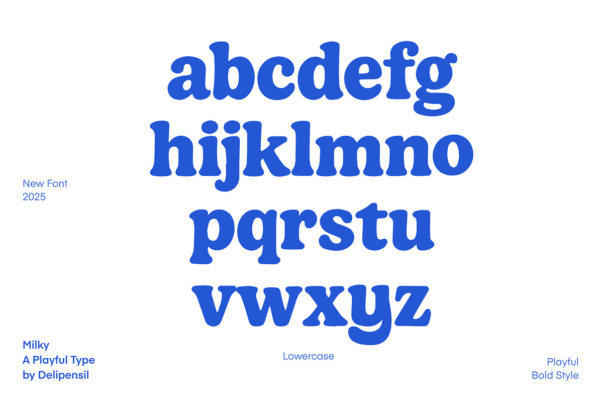 Milky - A Playful Type, a Serif Font by delipensil (Photo 5 of 7)