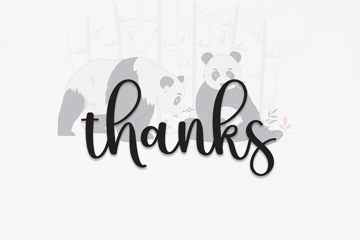 Panda | Script Font, a Script Font by Scratchones (Photo 7 of 8)