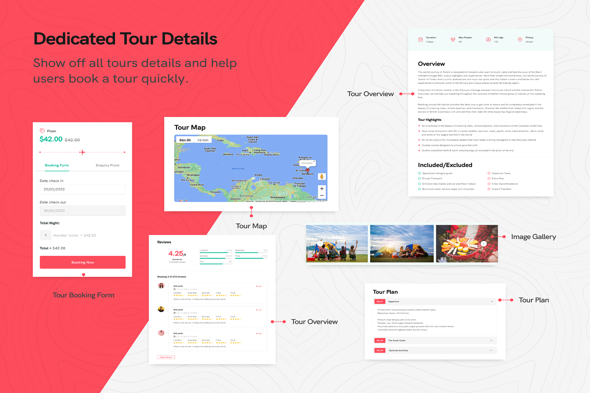 Tripgo - Modern & Creative Tour Book, an UI Kit Template by Lumina_ui_ux202 (Photo 4 of 8)