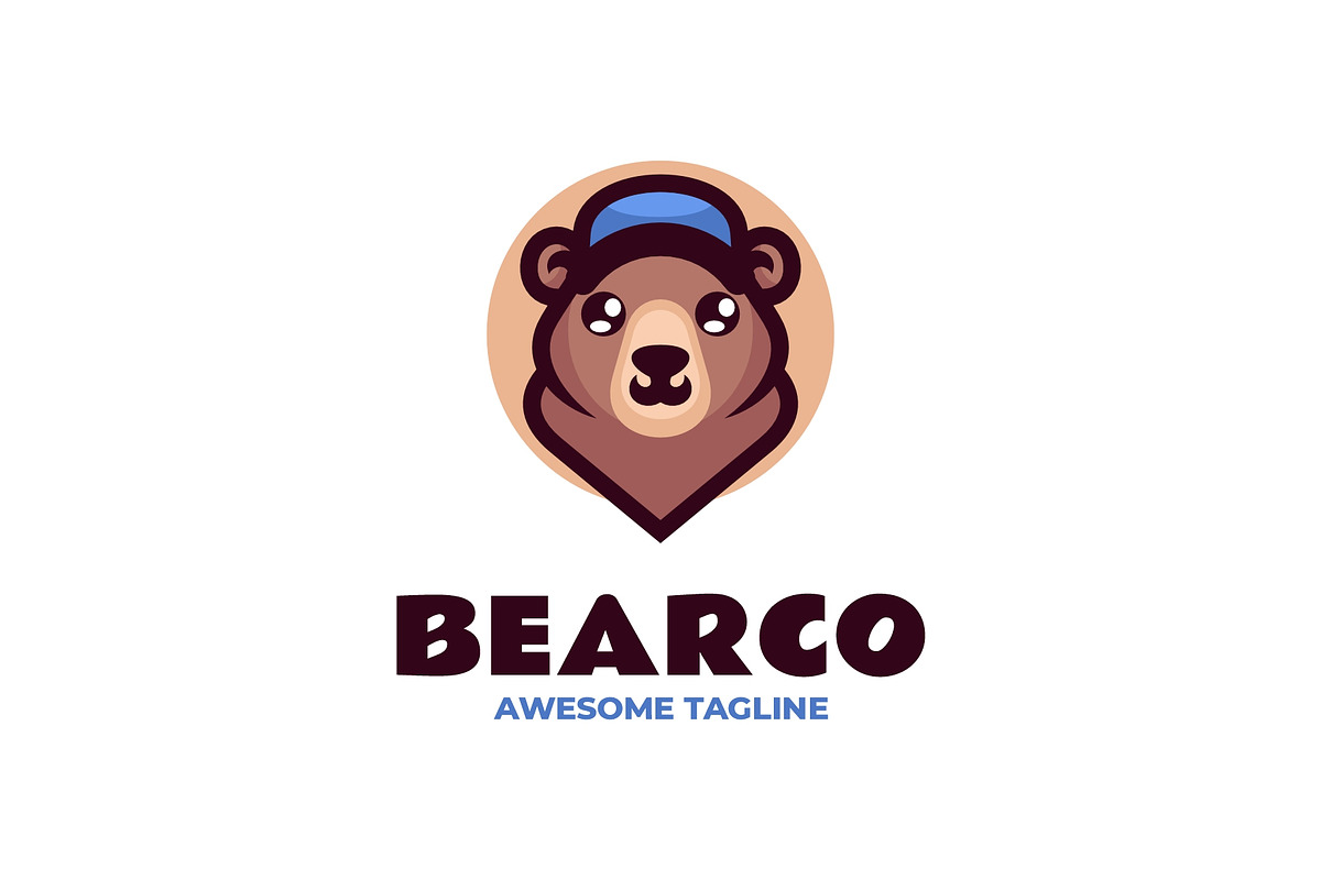 Bear Mascot Logo Design, a Branding & Logo Template by Artnivora.Std