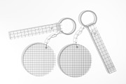 Keychain Mockup Set Template, a Product Mockup by graphypix (Thumbnail 3 of 4)