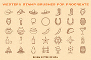 Western Stamp Brushes, a Brush Add-On by Brian Ritter Design (Thumbnail 3 of 5)